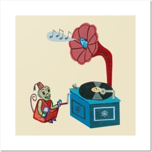 Phonograph Makes Music Posters and Art